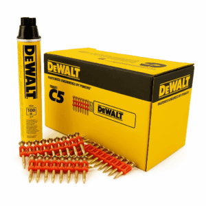 Dewalt DDF6500017 C5 XH Sert Beton ve Çelik Çivisi + Dewalt Gaz | Gazlı Çivi Çakma Makinesi için Profesyonel Set