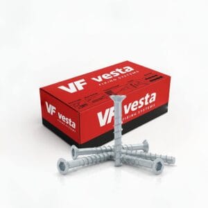 Vesta VCS-SK 10x140 Havşa Başlı Beton Vidası | Beton ve Taş Zeminler için Yüksek Dayanımlı Ankraj Vidası